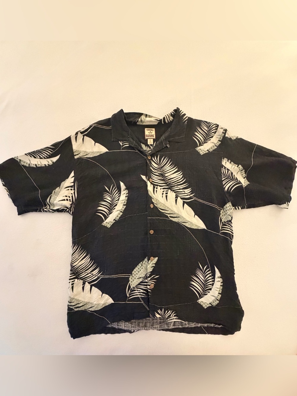 Tommy Bahama Palm Leaf Silk Button Down Shirt